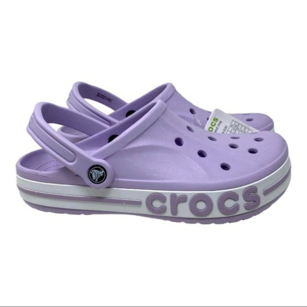 Crocs Bayaband Clogs Sandals Lavender 205089-530 Slippers Casual Slip On Spring - Picture 2 of 7